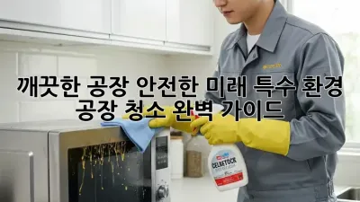 깨끗한 공장, 안전한 미래: 특수 환경 공장 청소 완벽 가이드